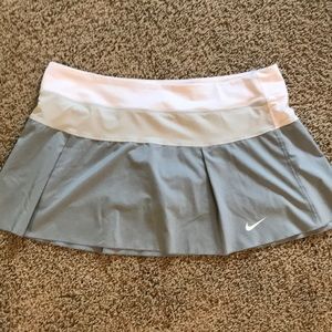 Nike Victory Court Dri Fit Gray Tennis Skort